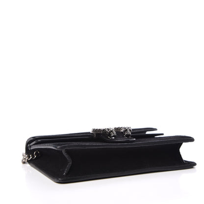 Gucci Suede Super Mini Dionysus Shoulder Bag Black 4 of 5