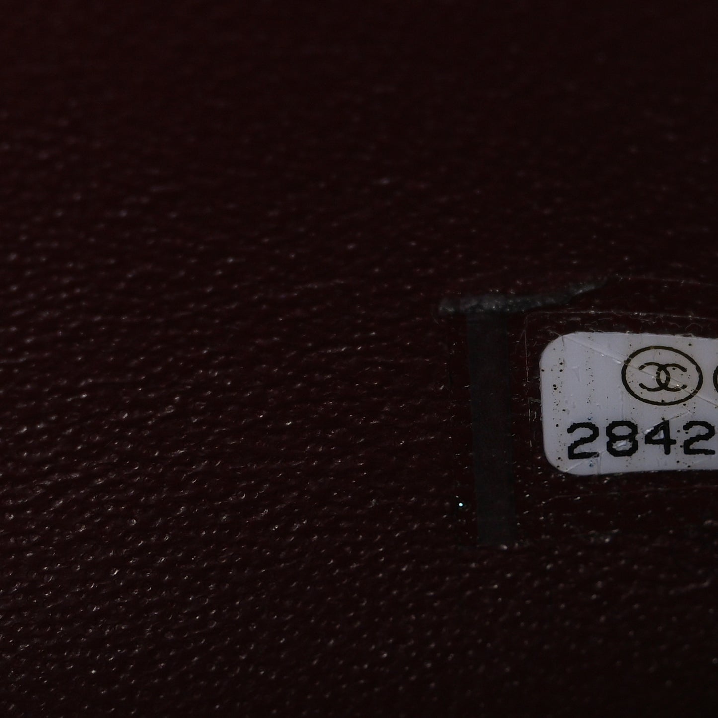 Lambskin Quilted Mini Rectangular Flap Burgundy