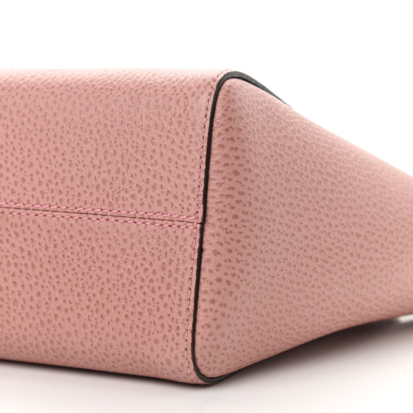 Dollar Calfskin Mini Swing Top Handle Bag Soft Pink