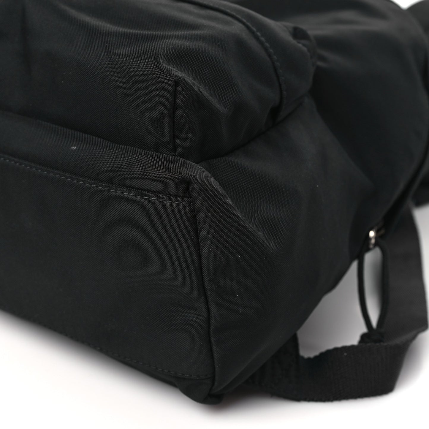 Sport Nylon Logo Embroidered S Wheel Backpack Black