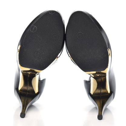Louis Vuitton Smooth Calfskin Peep Toe Pumps 36.5 Black 5 of 10