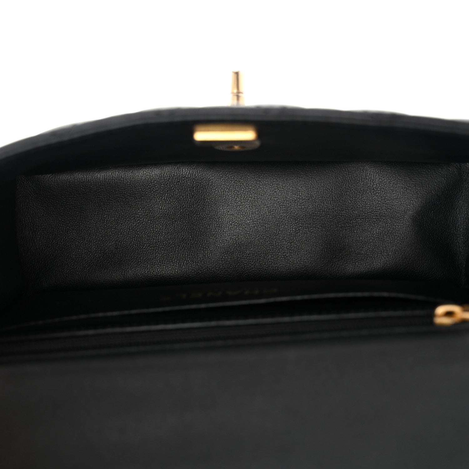 Chanel Lambskin Quilted Metal Mini Top Handle Rectangular Flap Black 5 of 12
