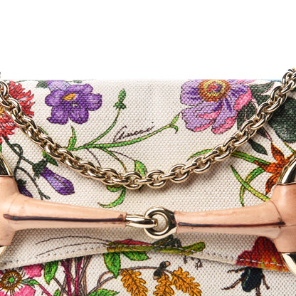 Gucci Canvas Flora Floral Horsebit Clutch 11 of 11