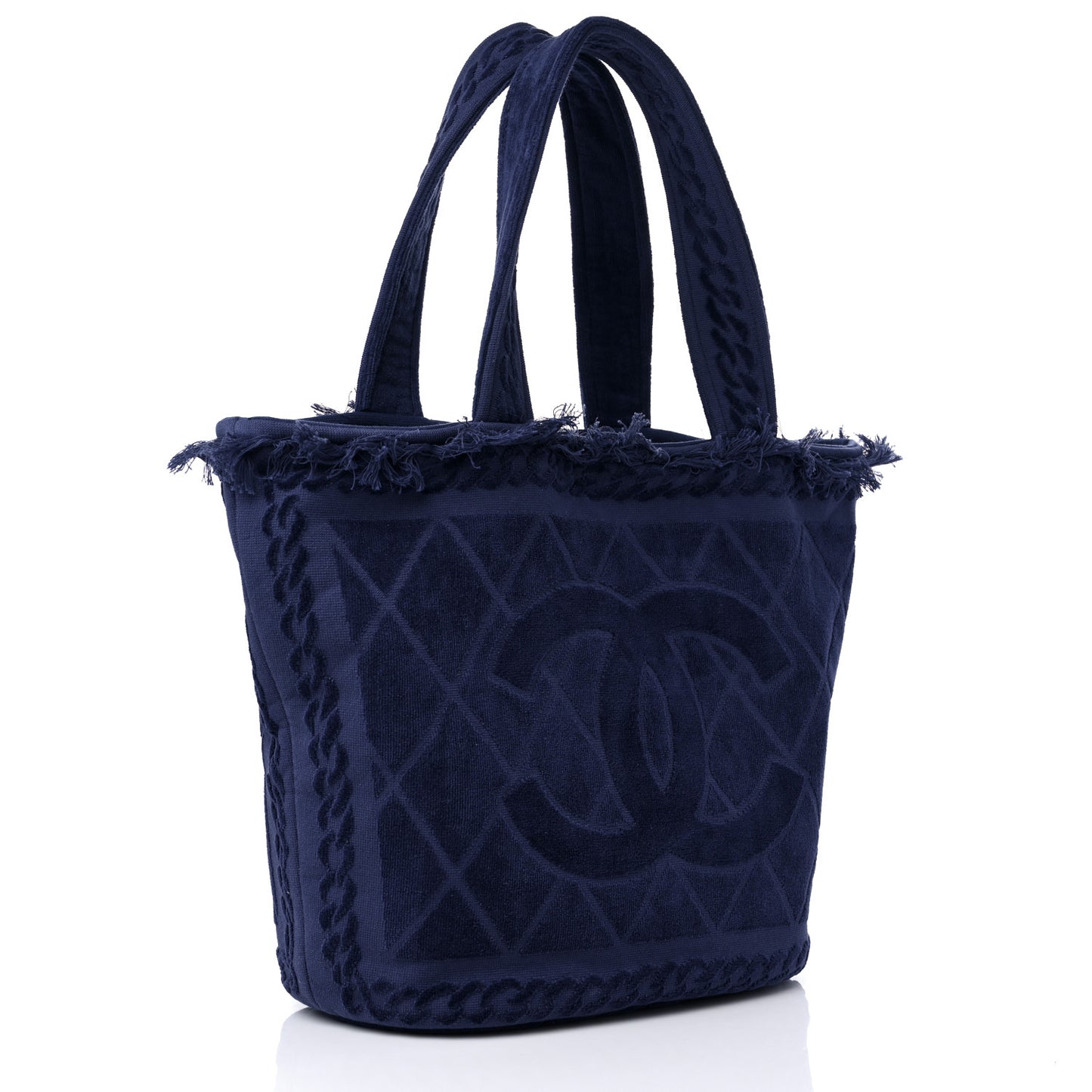 Terry Cotton CC Beach Tote Towel Set Blue
