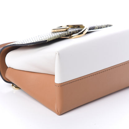 3.1 Phillip Lim 3.1 Python Embossed Smooth Calfskin Mini Alix Top Handle Satchel Green Multicolor 6 of 7