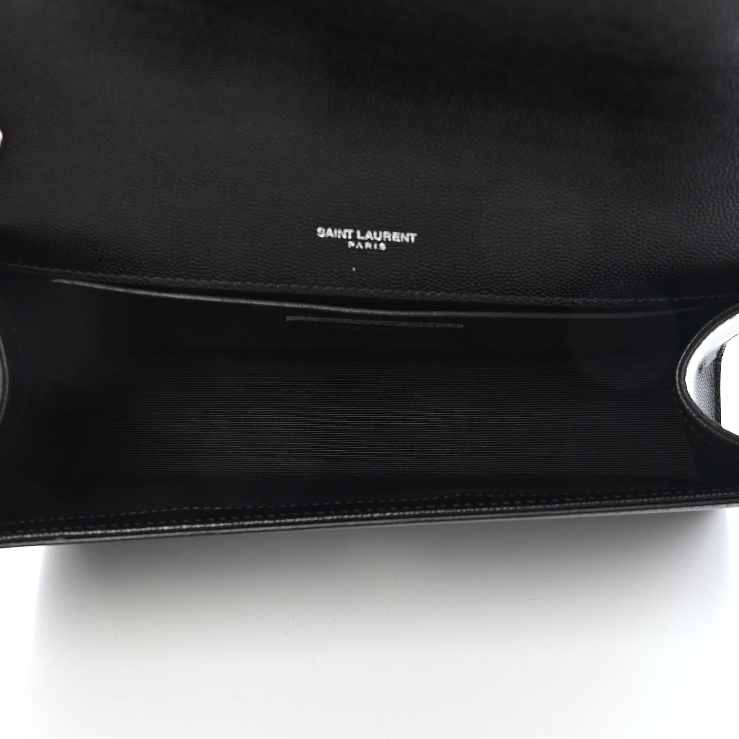 Saint Laurent Grain De Poudre Medium Classic Monogram Kate Satchel Black 5 of 9