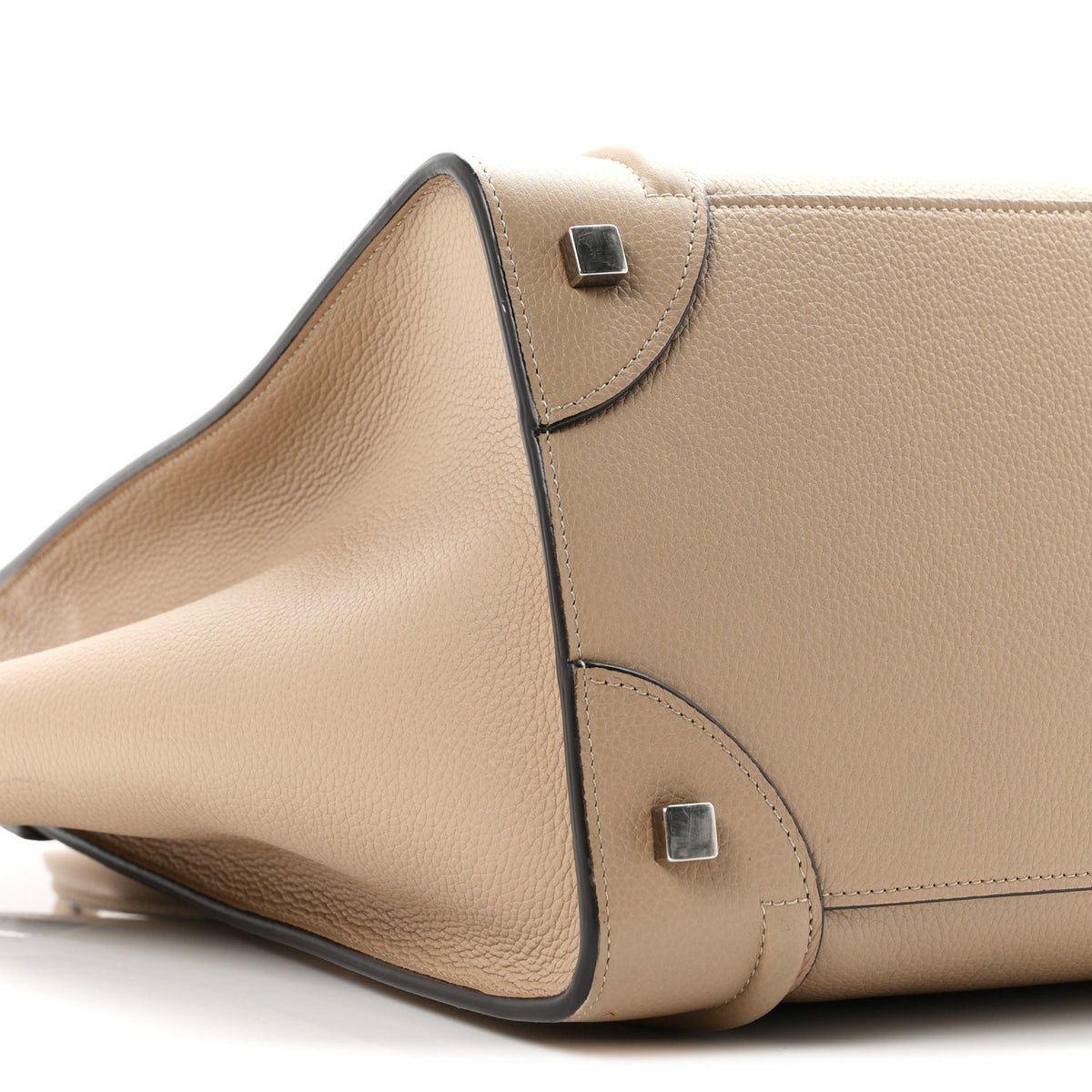Drummed Calfskin Mini Luggage Dune