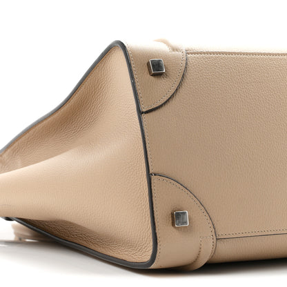Celine Drummed Calfskin Mini Luggage Dune 14 of 17