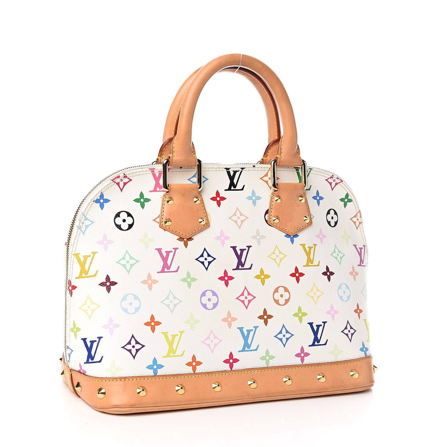 Louis Vuitton Monogram Multicolor Alma White 3 of 19