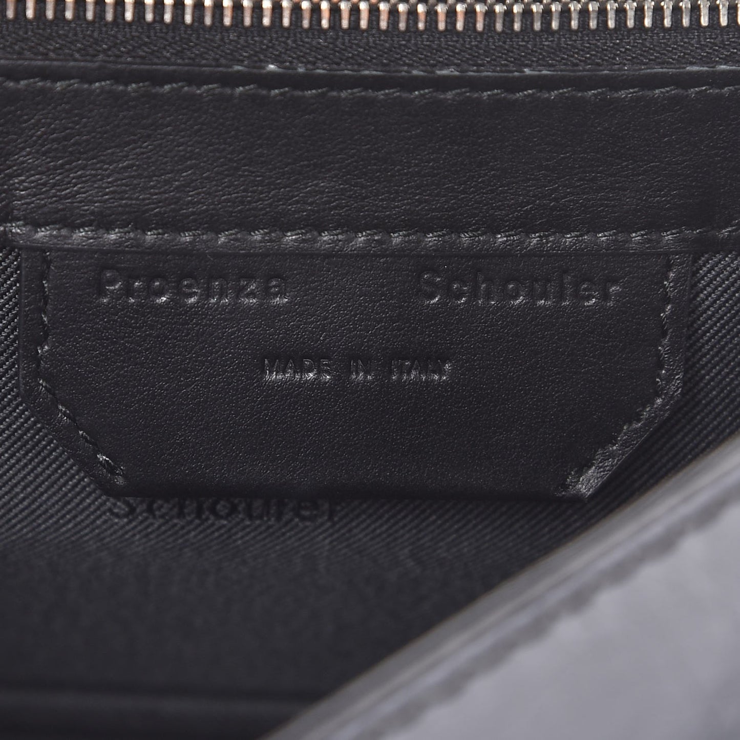 Paper Lambskin Tiny PS1 Plus Zip Satchel Dove Grey