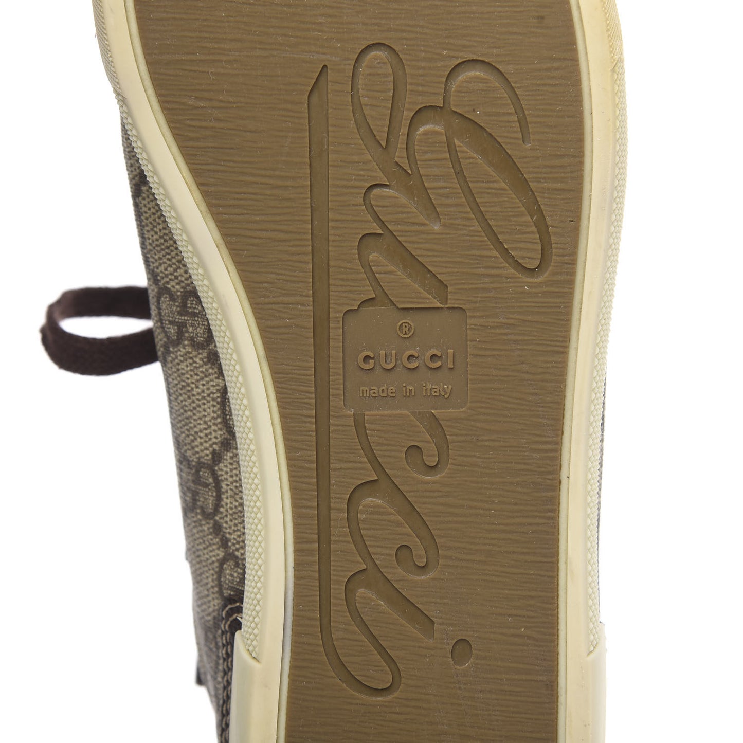 GG Supreme Monogram Low Top Sneakers 37 Brown