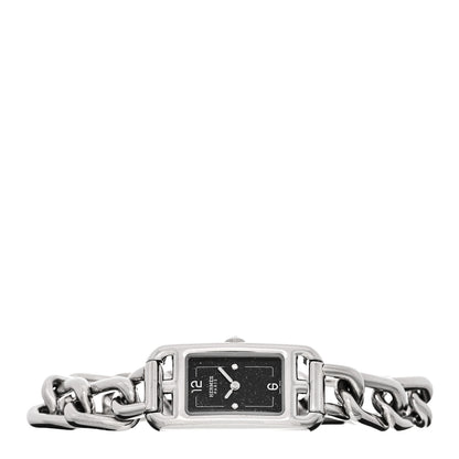 Hermes Stainless Steel Diamond Aventurine 17mm Nantucket Quartz Watch 2 of 5
