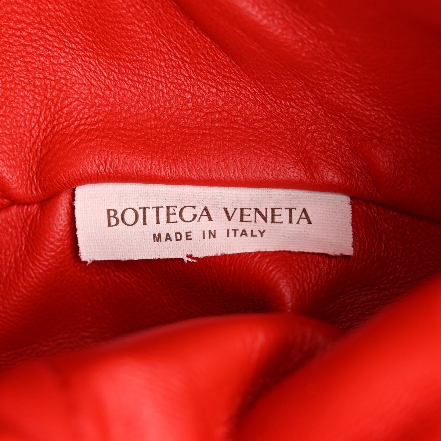 Nappa Intrecciato The Mini Pouch Bright Red