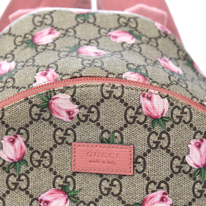 Gucci GG Supreme Monogram Rosebud Childrens Backpack Pink 9 of 9