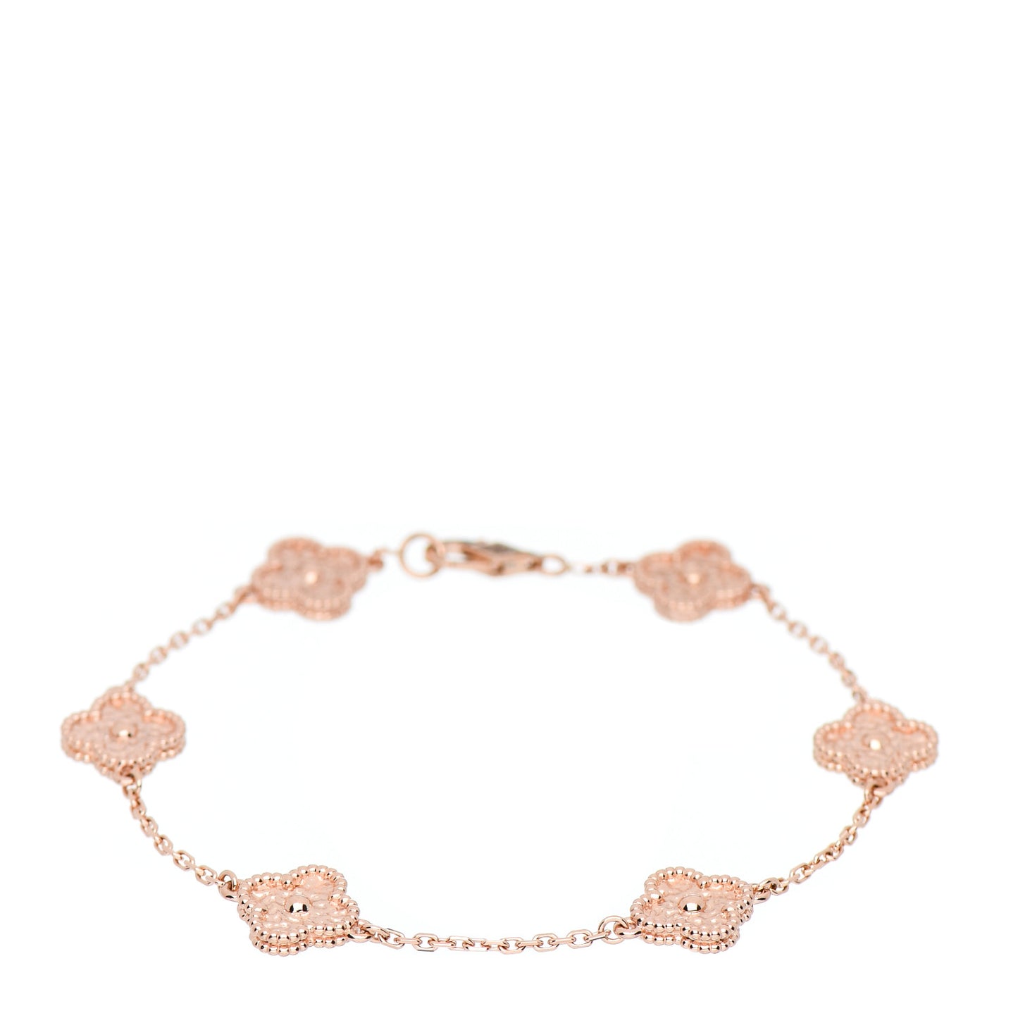 18K Rose Gold 6 Motifs Sweet Alhambra Bracelet