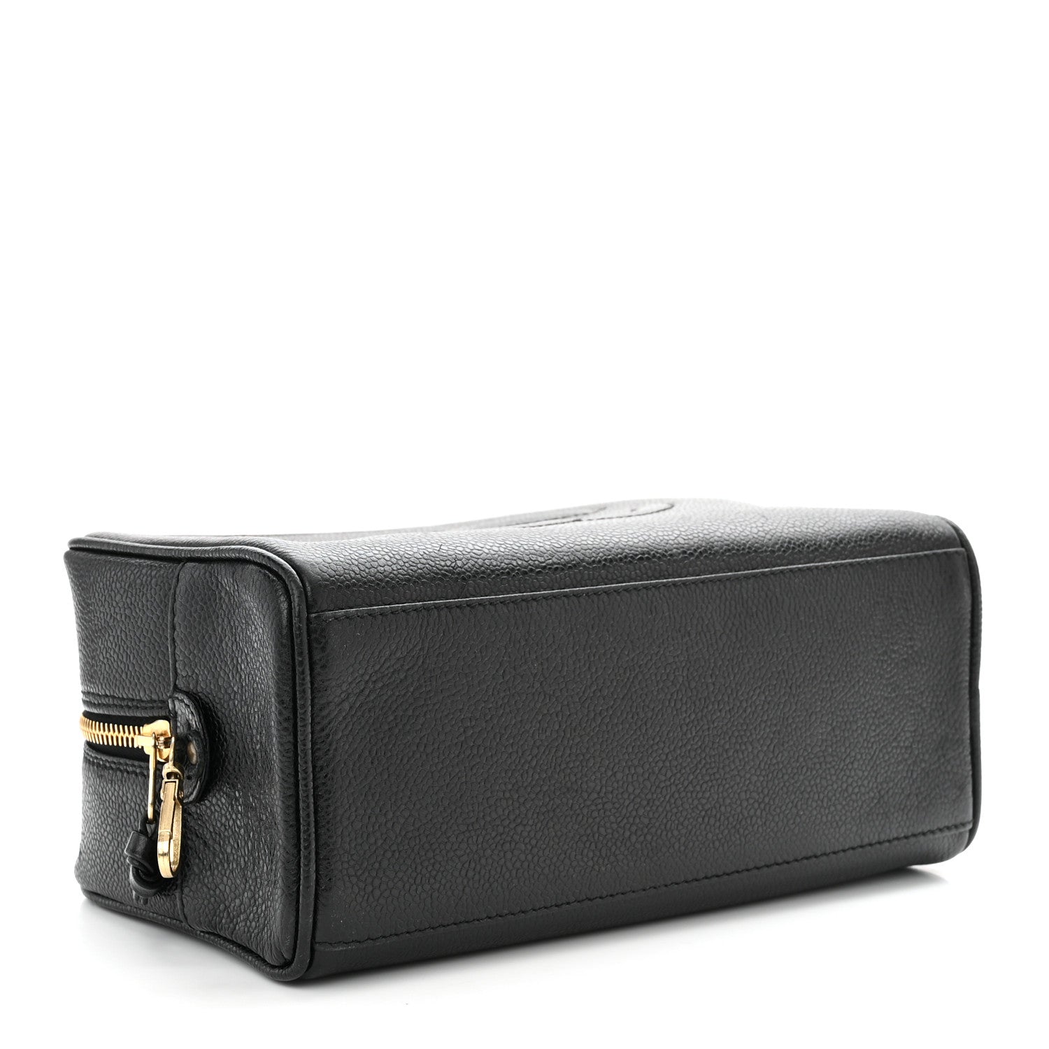 Chanel Caviar Timeless CC Cosmetic Pouch Bag Black 4 of 13