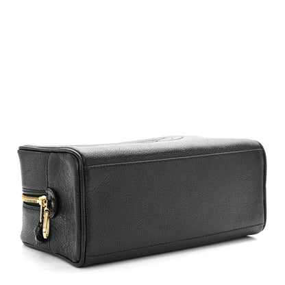 Chanel Caviar Timeless CC Cosmetic Pouch Bag Black 4 of 13