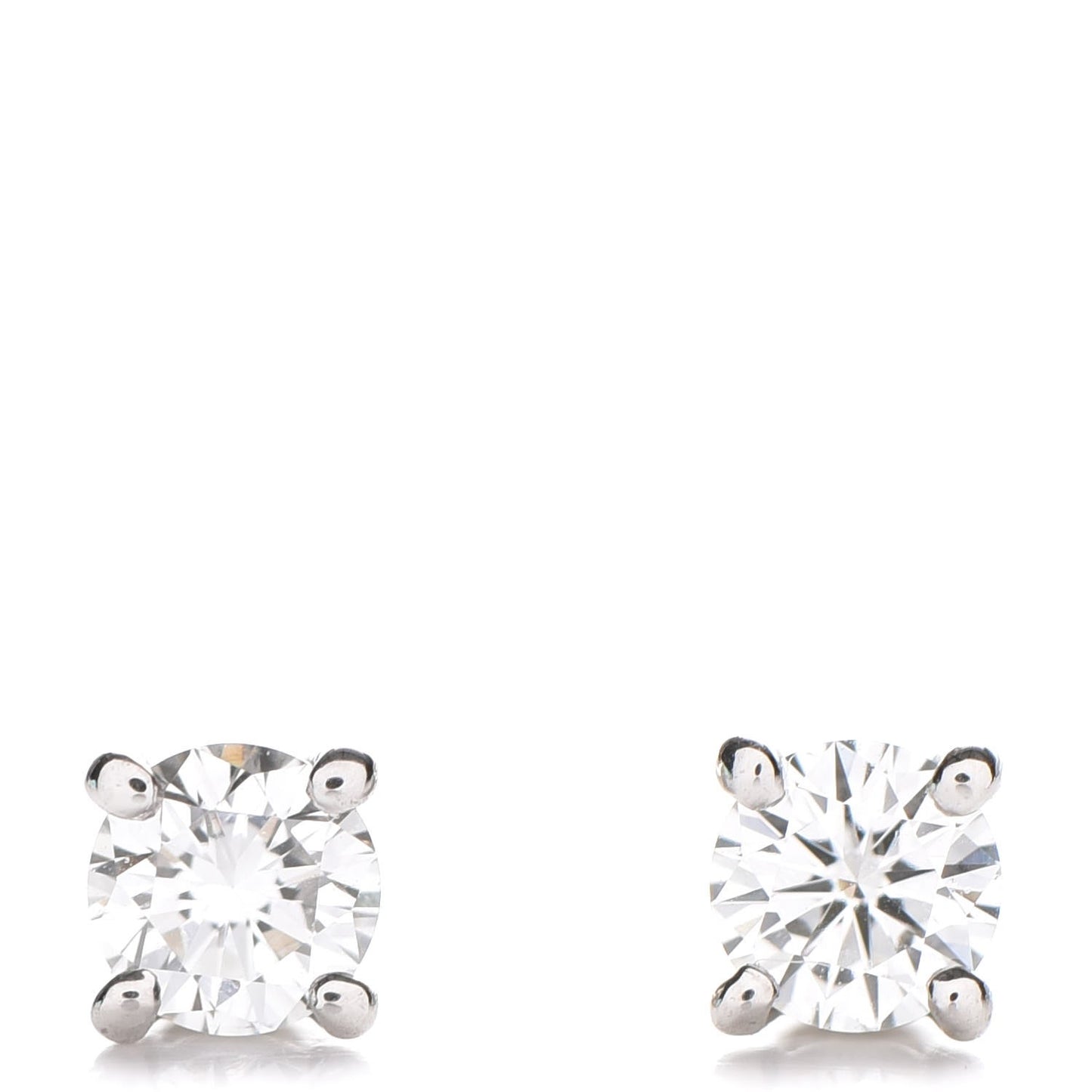 Platinum Diamond .22ctw Solitaire Earrings