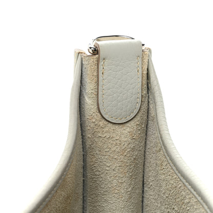 Hermes Taurillon Clemence Amazone Evelyne III GM Gris Perle Bleu Lin 10 of 11