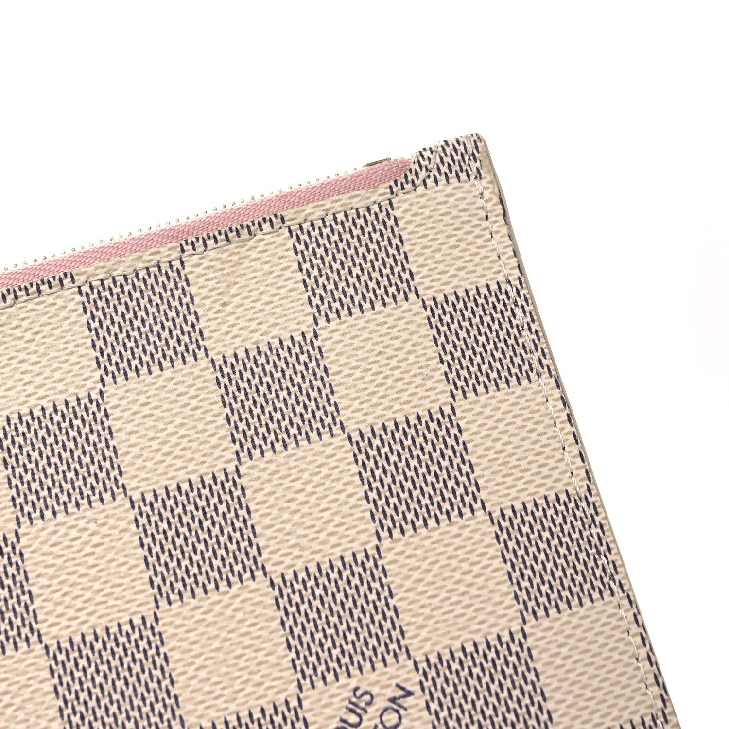Louis Vuitton Damier Azur Neverfull MM GM Pochette Rose Ballerine 8 of 9
