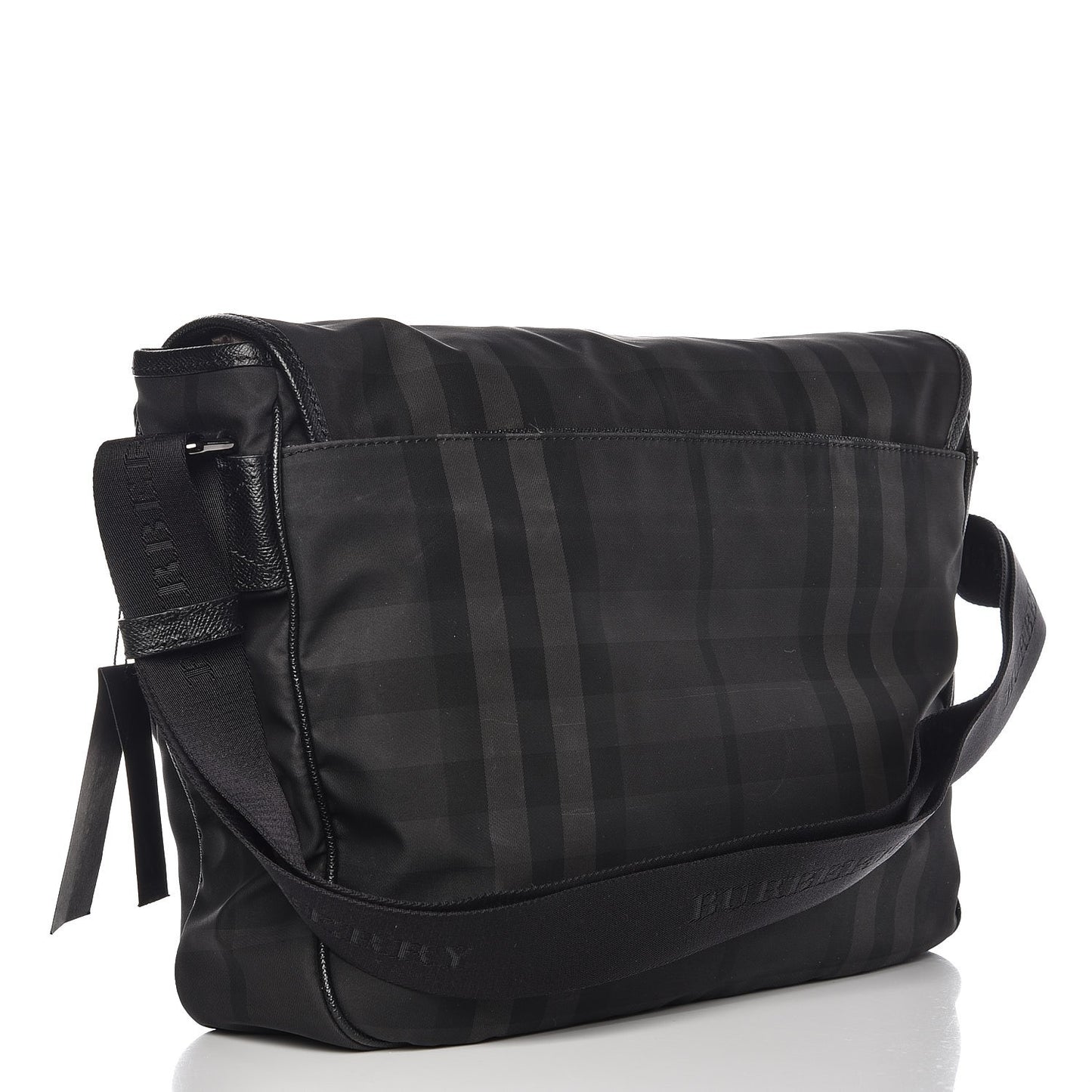 Smoked Check Medium Elgin Messenger Bag Black