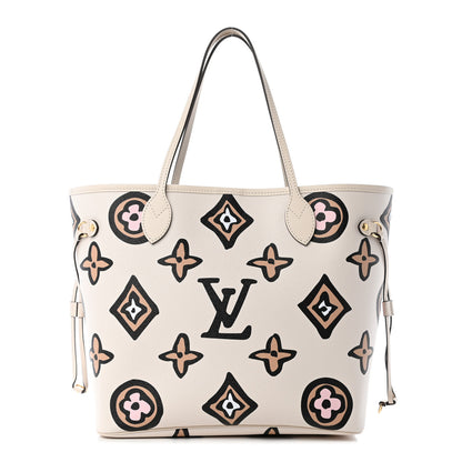 Louis Vuitton Monogram Giant Wild At Heart Neverfull MM Creme 1 of 4