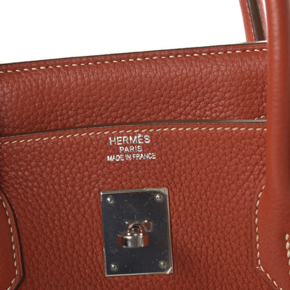 Hermes Taurillon Clemence Birkin 40 Sanguine 8 of 12