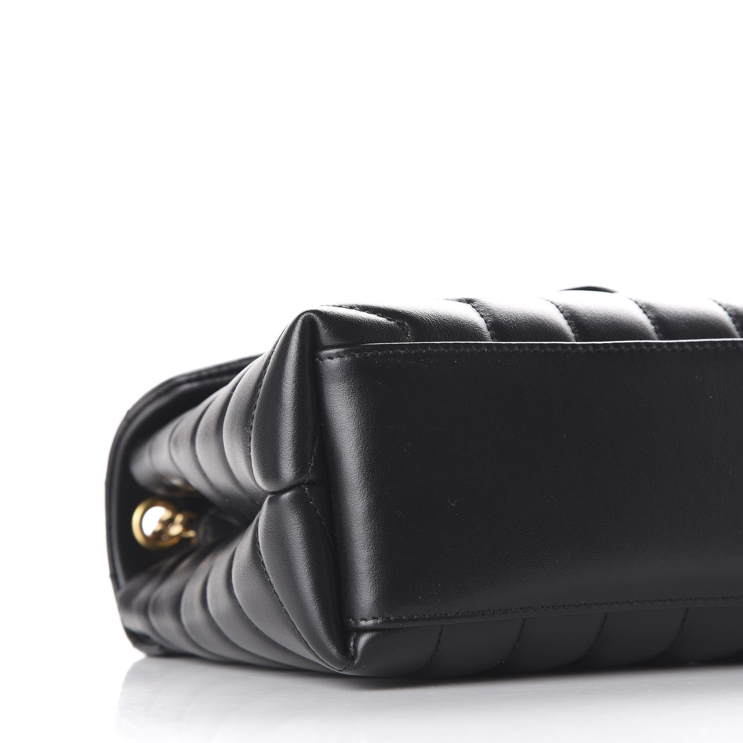Saint Laurent Calfskin Y Quilted Monogram Small Loulou Chain Satchel Black 5 of 8