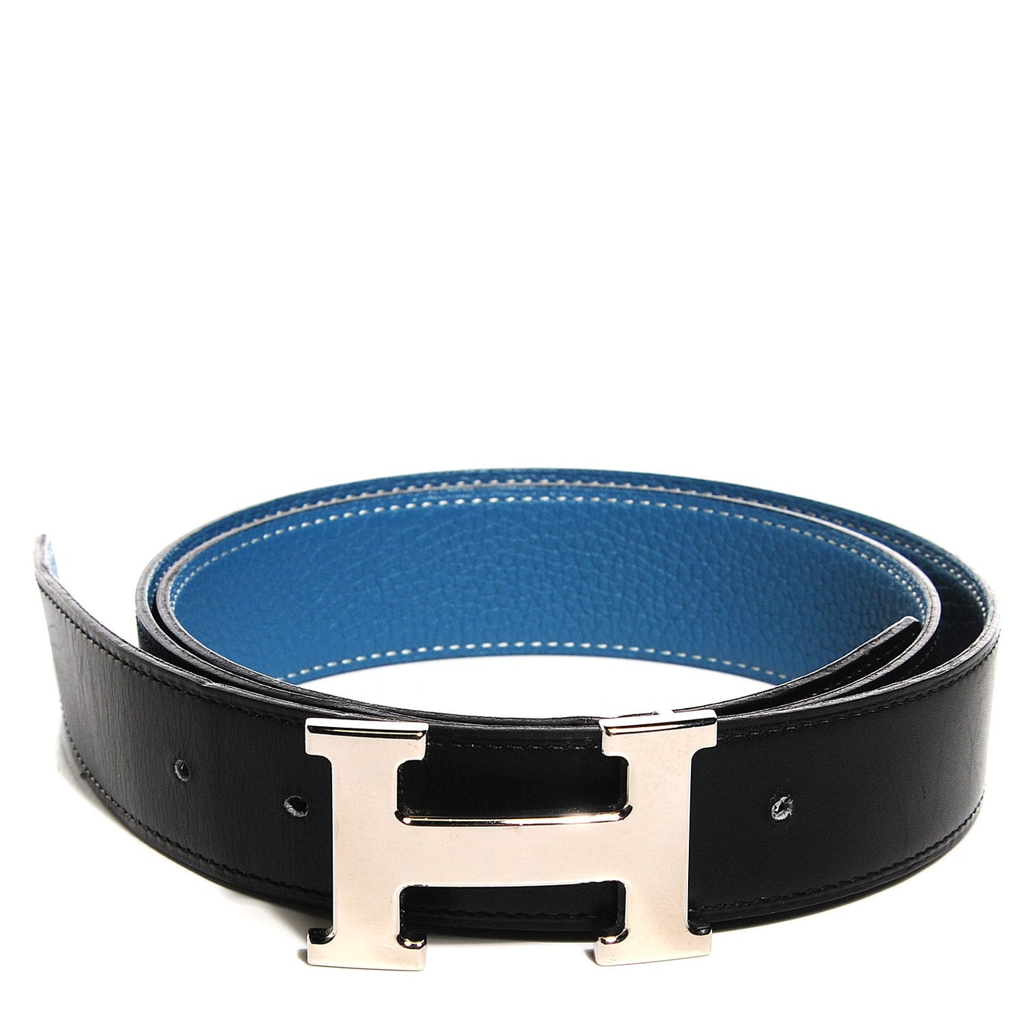 Togo Box 32mm H Belt 90 Blue Jean Noir