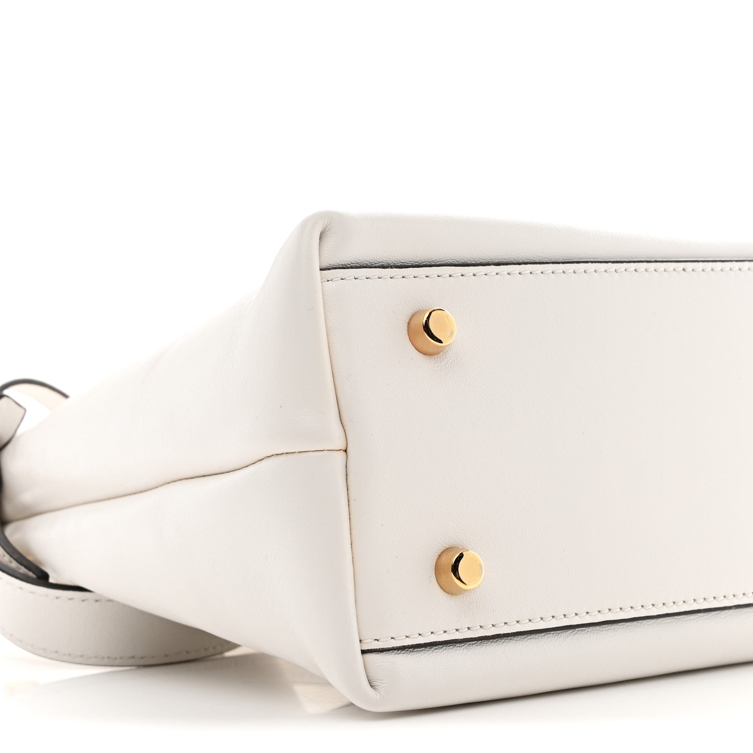 Versace Nappa Logo Tag Hobo White 9 of 11