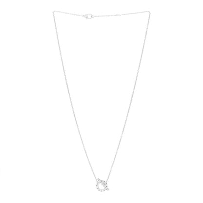 Hermes 18K White Gold Diamond Finesse Pendant Necklace 3 of 7