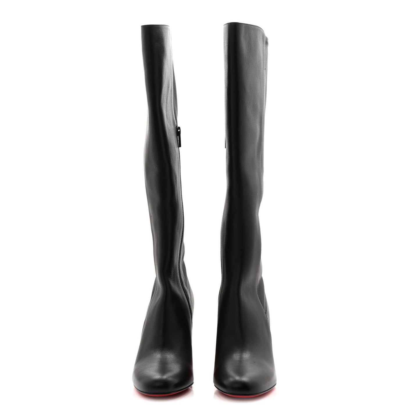 Calfskin Jane Botta 55 Knee High Boots 39.5 Black