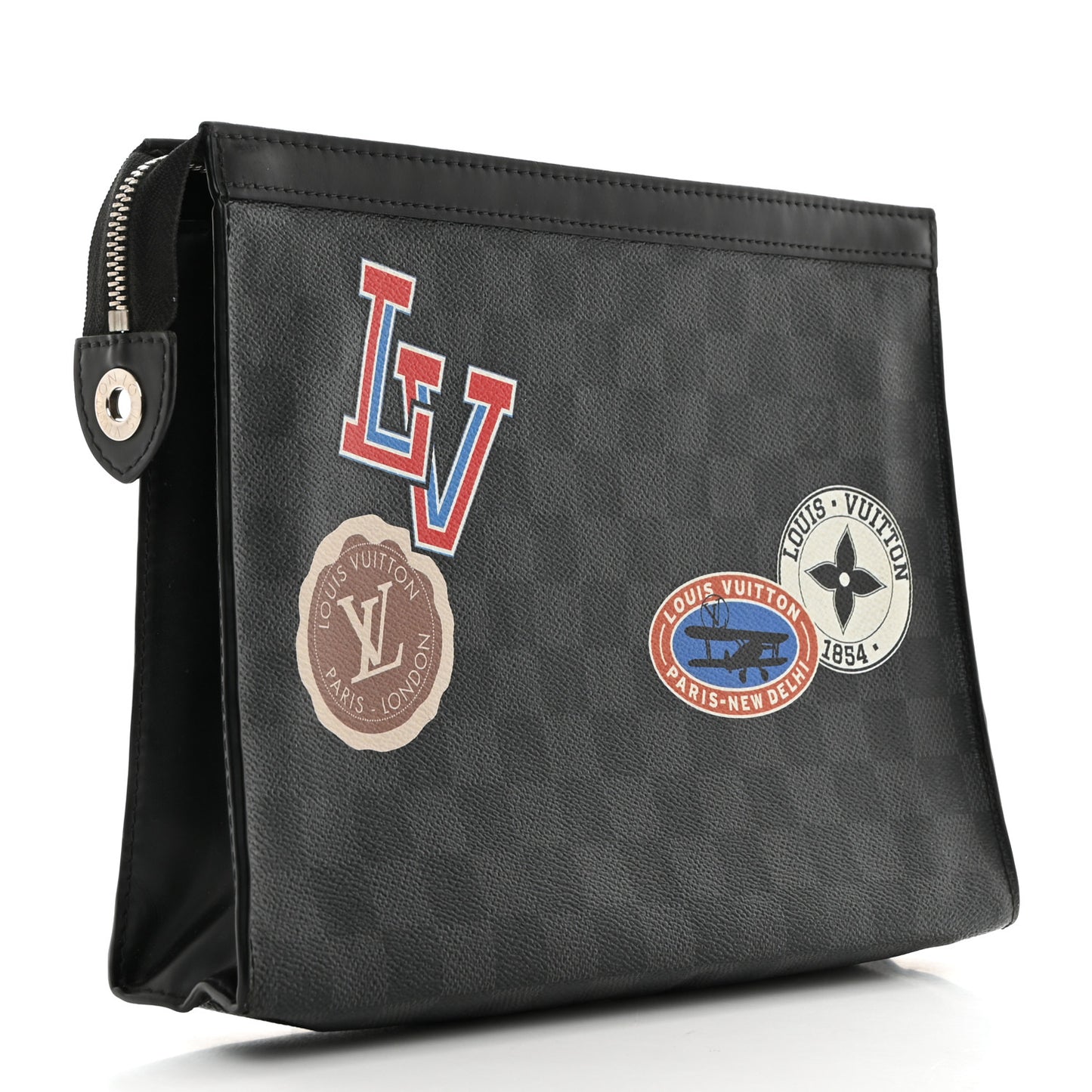 Damier Graphite World Tour Pochette Voyage MM
