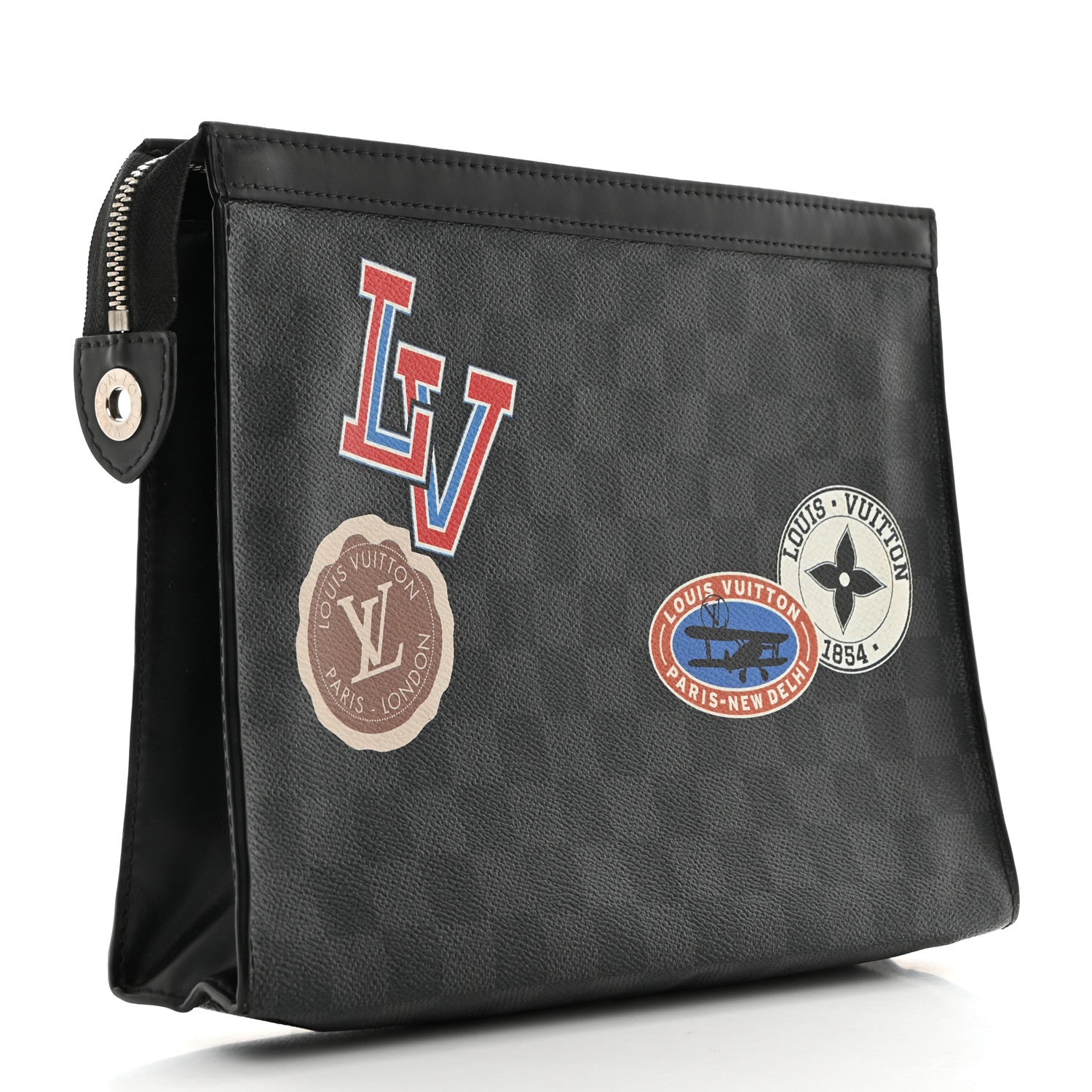 Louis Vuitton Damier Graphite World Tour Pochette Voyage MM 3 of 7