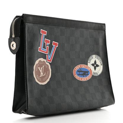 Louis Vuitton Damier Graphite World Tour Pochette Voyage MM 3 of 7