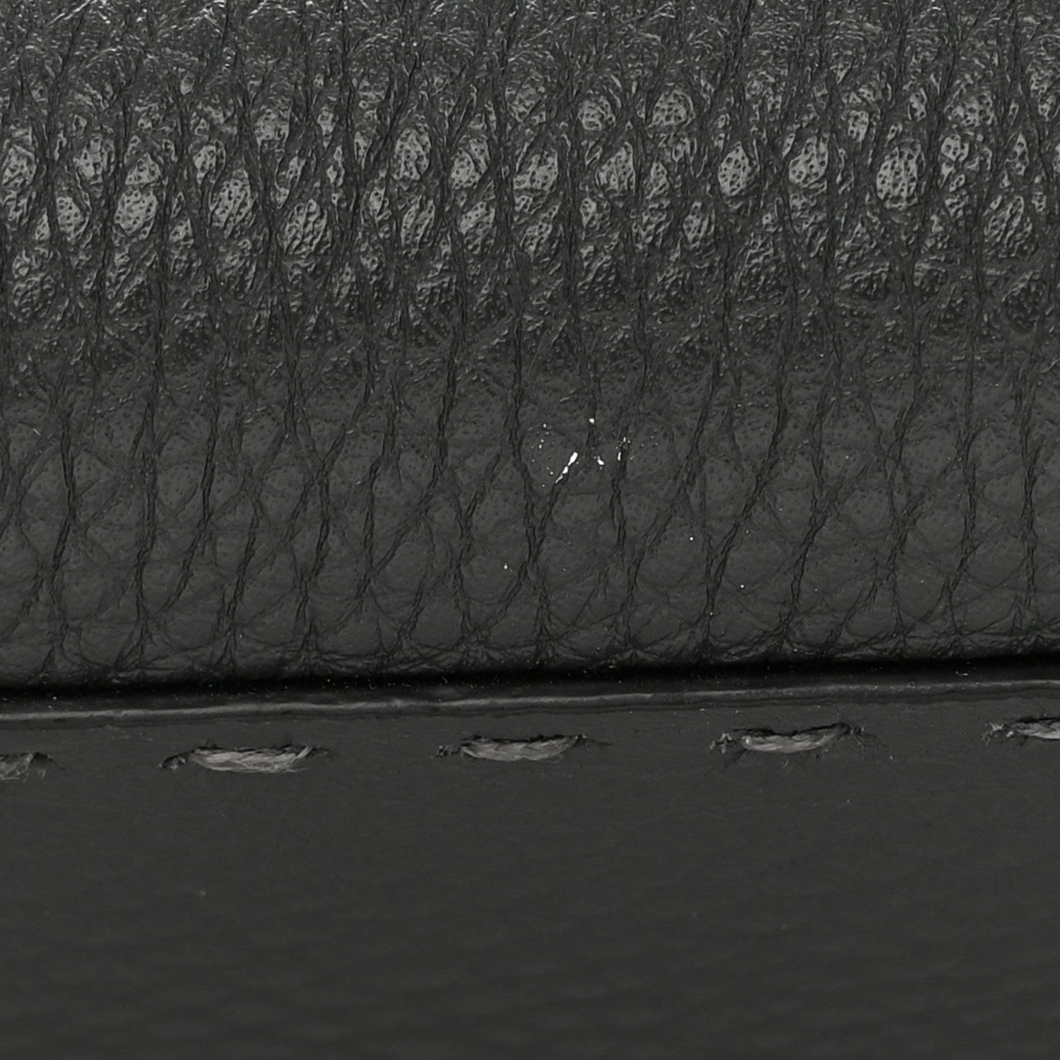 Fendi Cuoio Romano Selleria Bi-Color Mini Peekaboo Iconic Satchel Asfalto Latte 12 of 13