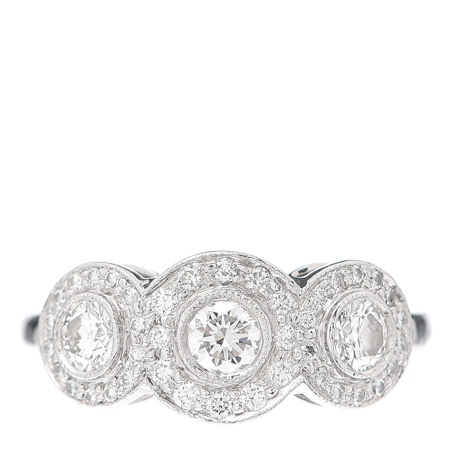 Platinum Diamond Circlet Ring 49 4.75