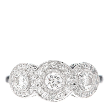 Tiffany Platinum Diamond Circlet Ring 49 4.75 1 of 5