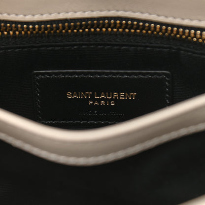 Saint Laurent Calfskin Y Quilted Monogram Toy Loulou Crossbody Bag Blanc Vintage 6 of 11