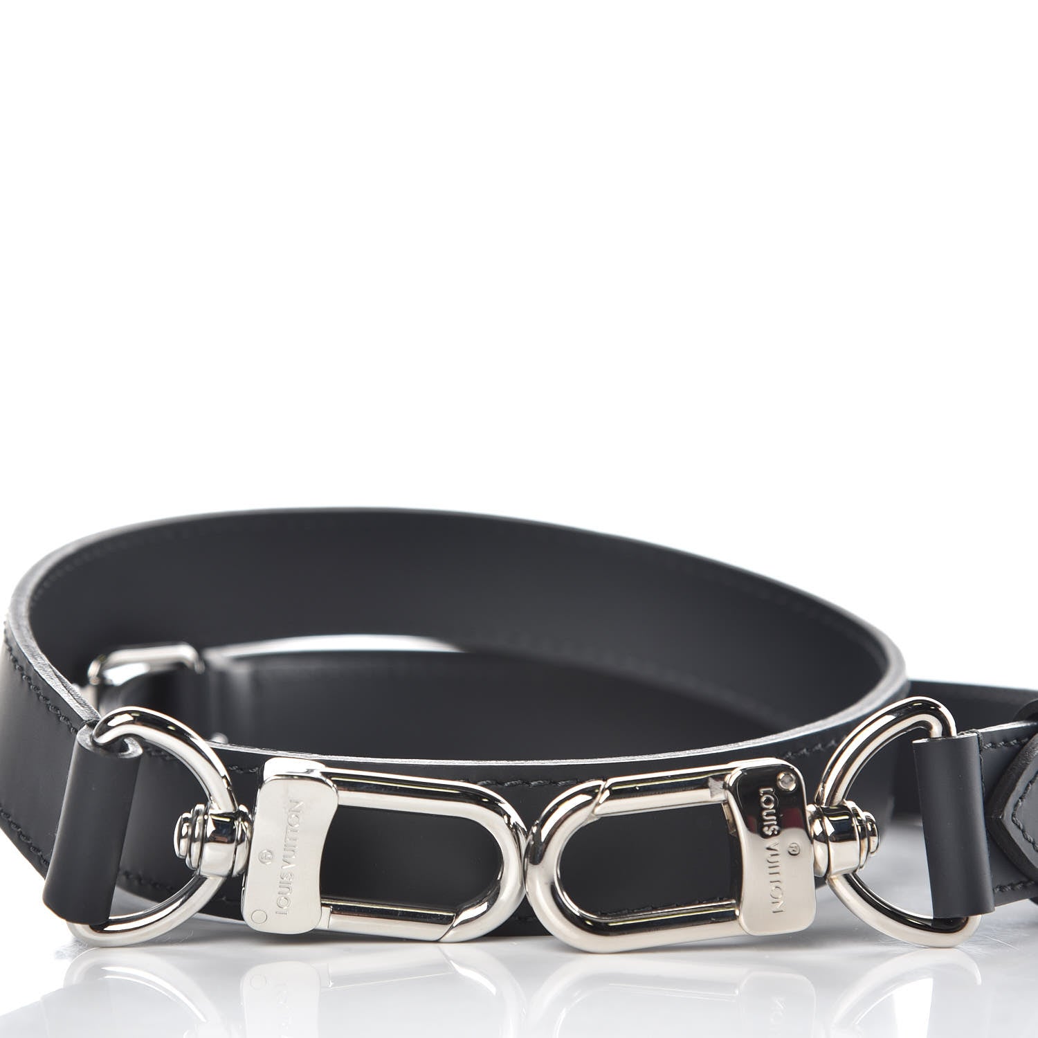 Louis Vuitton Calfskin Adjustable Keepall Bandouliere Shoulder Strap Black 4 of 4