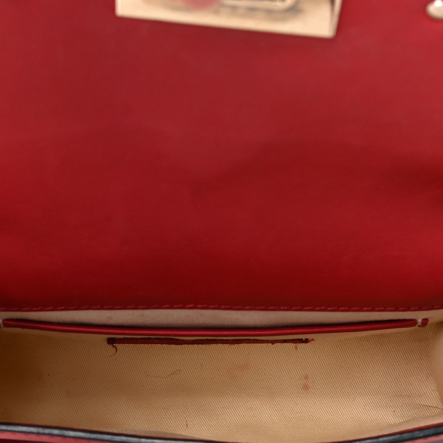 Valentino Garavani Vitello Medium Rockstud Flip Lock Crossbody Bag Rosso Valentino 4 of 5