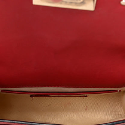 Valentino Garavani Vitello Medium Rockstud Flip Lock Crossbody Bag Rosso Valentino 4 of 5