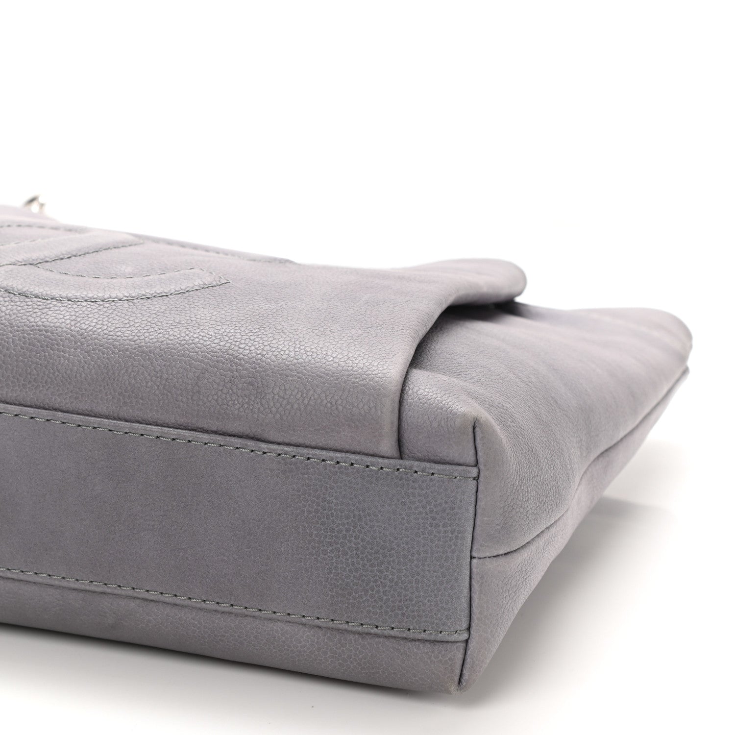 Chanel Caviar Large CC Tuck Tote Grey 10 of 10