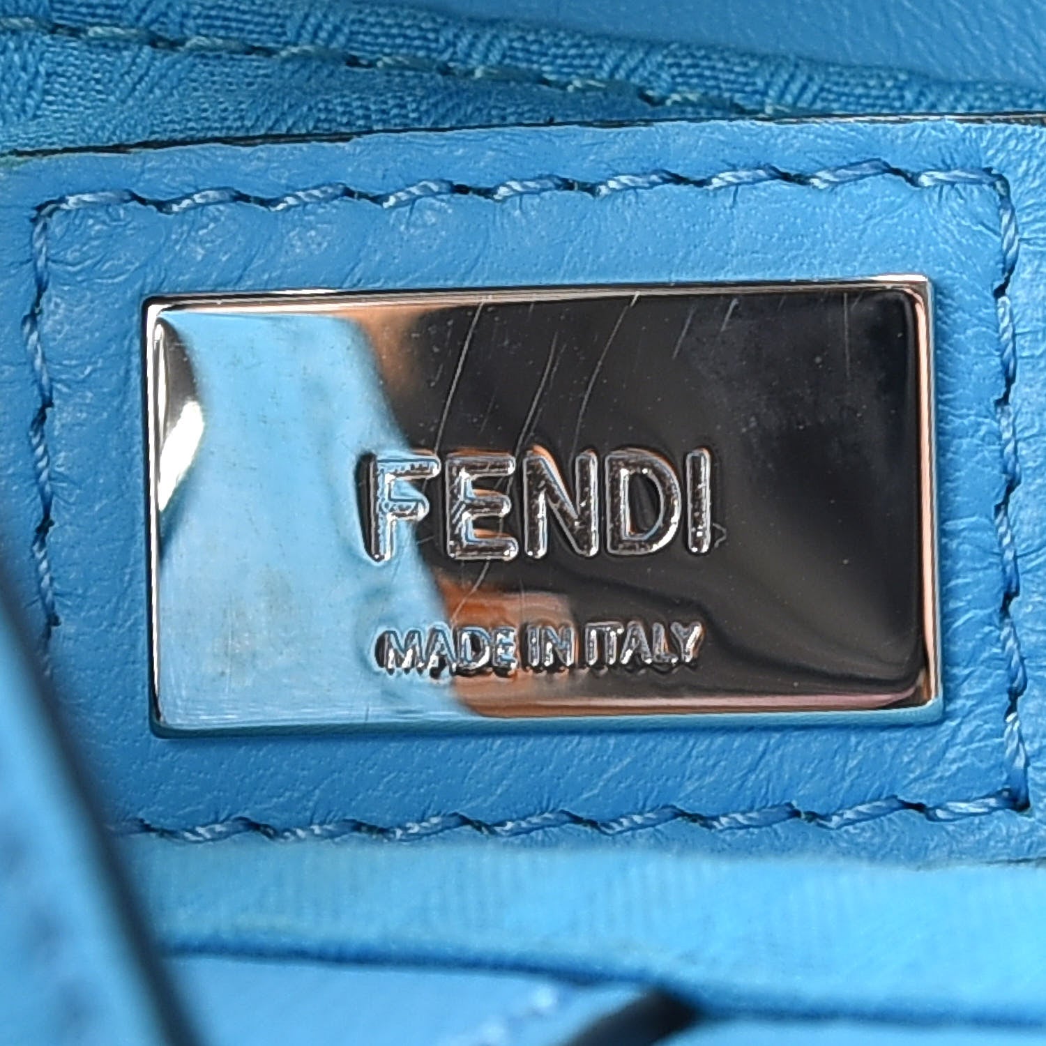 Fendi Vitello Elite Petite 2Jours Tote Maldives 8 of 11