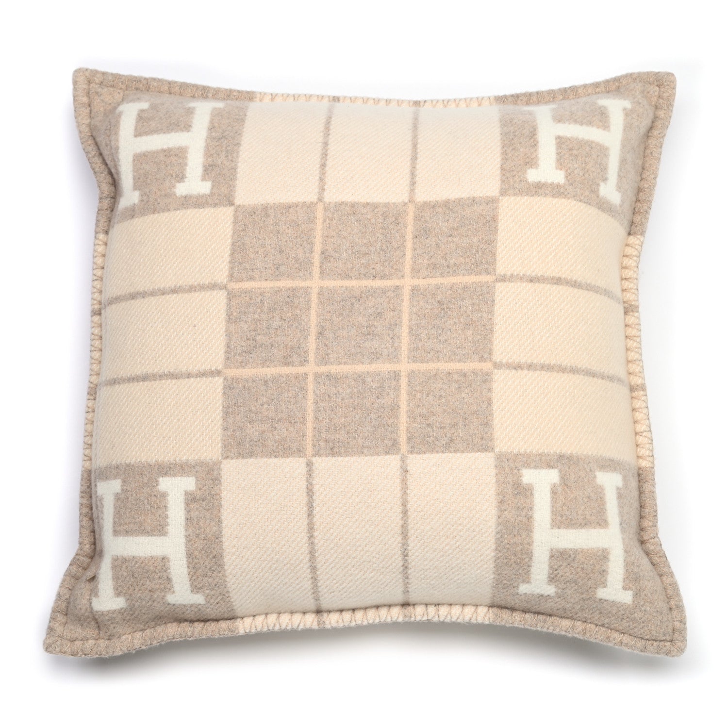 Hermes Wool Cashmere Avalon III Pillow PM Coco Camomille 2 of 3