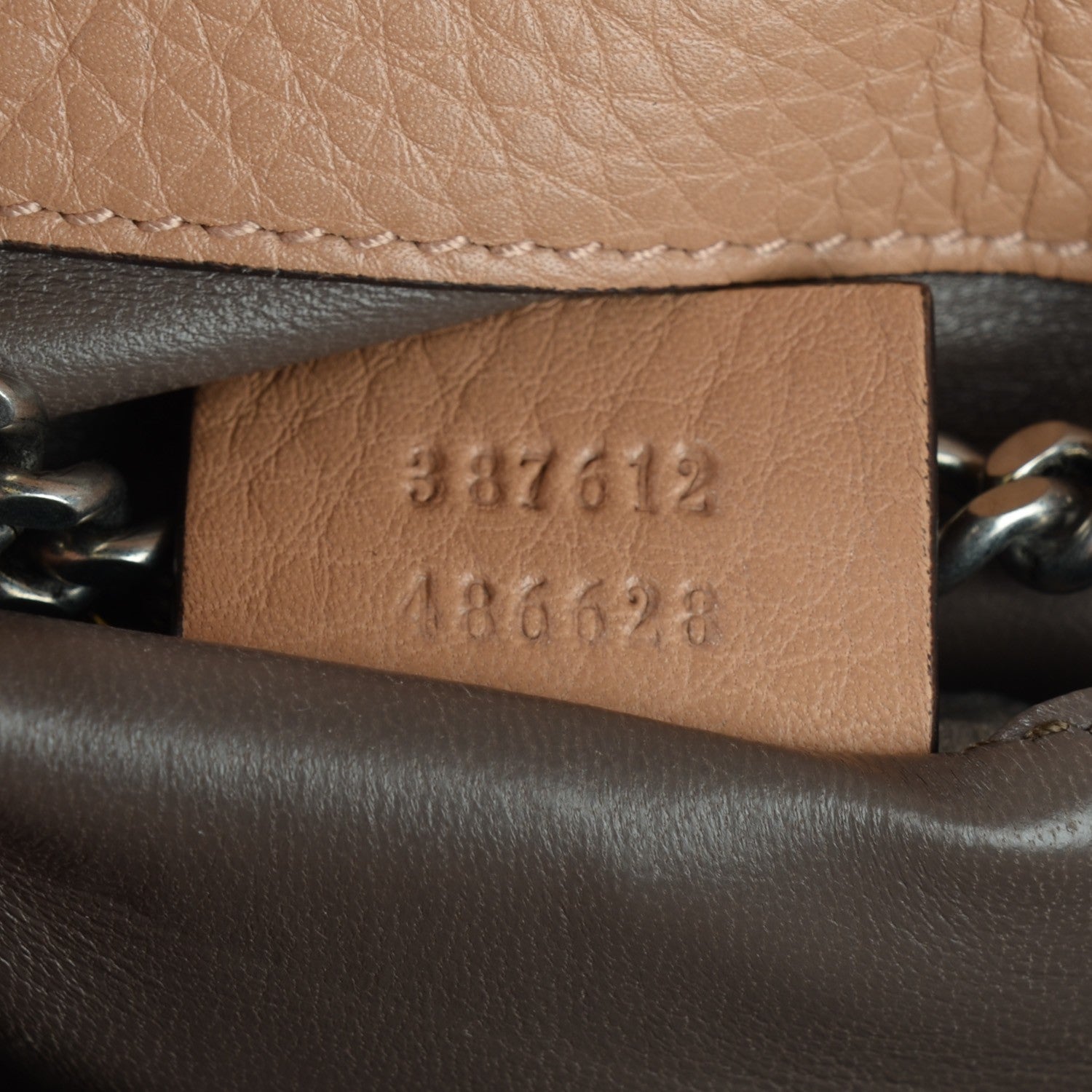 Gucci Calfskin Studded Small Miss Bamboo Shoulder Bag Camelia 7 of 7