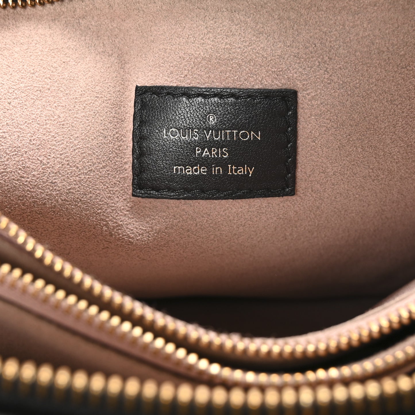 Lambskin Embossed Monogram Coussin PM Black Black