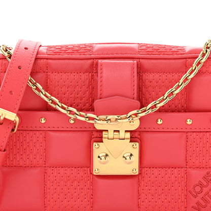 Louis Vuitton Lambskin Damier Quilt Troca PM Rose 7 of 14