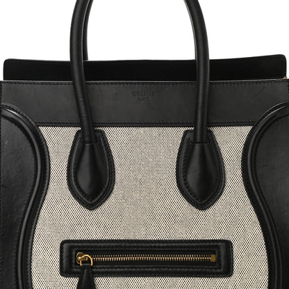 Celine Canvas Smooth Calfskin Suede Mini Tri-Color Luggage 9 of 11