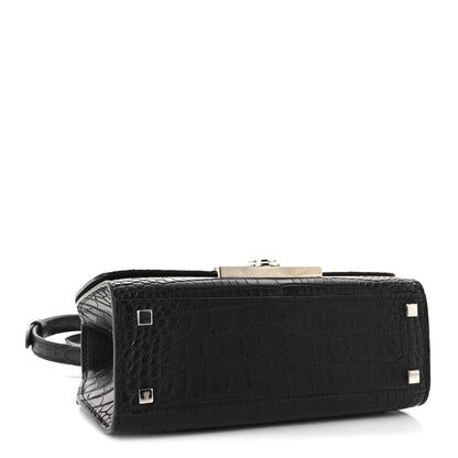 Moynat Matte Crocodile Rejane BB Black 4 of 9